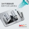 304 hooked mop rack, mop hook, balcony and bathroom storage rack, no need for drilling, installation broom, mop clamp Application Scenario
